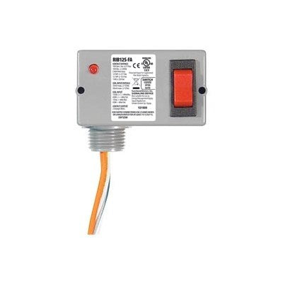 RIB12S-FA (Functional Devices) | Enclosed Relay | 10A | Spst W/Override sw | Polarized 12Vdc