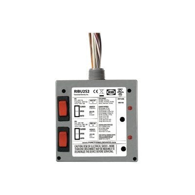 RIBU2S2 (Functional Devices) | Enclosed Relay 10Amp 2 Spst 10-30Vac/dc or 120Vac + Override
