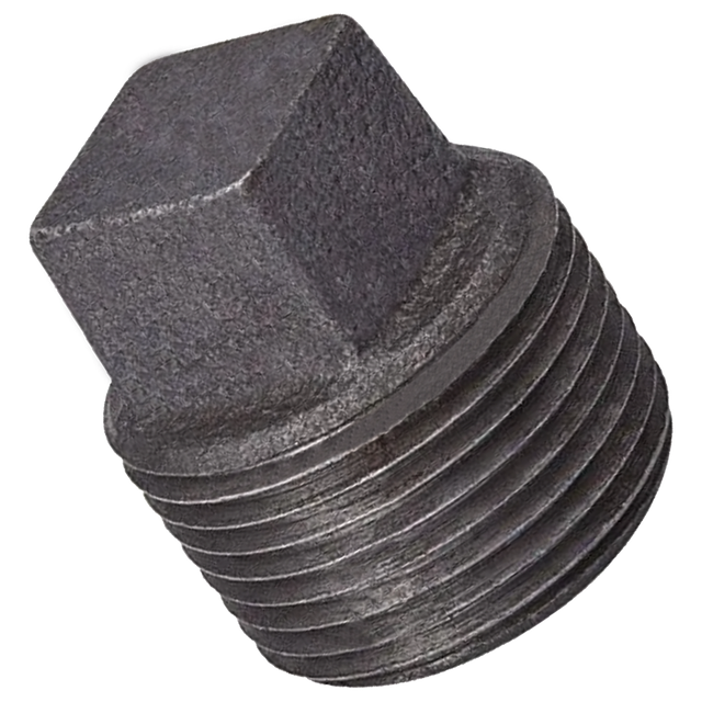 BSSPC | Plug-Sq Head 3/8 Sch 40/80 Black Iron