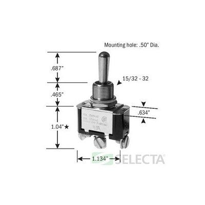 SS206B (Selecta Switch) | Switch SPDT 15A 125V