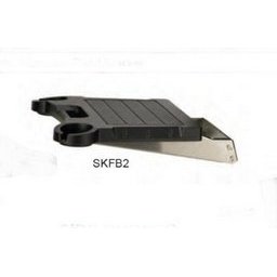 SKFB2 | Side Shelf - Black Drop Down Solid Surf w/Cuphldrs & SS Brkt