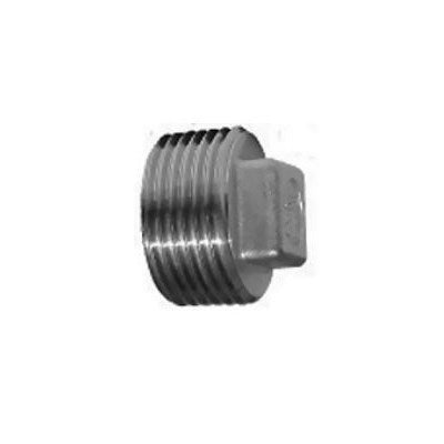 SS P 1-1/2 316 (Legend) | 1-1/2 SS316 Square Plug | Stainless Steel | Plug | 1-1/2 | 316SS