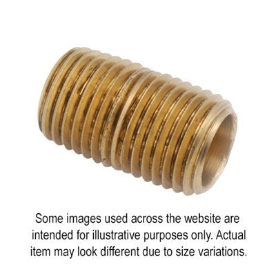 4100 (Holyoke) | Brass Nipple 1/8 X CL Lead Free | Brass Pipe Nipples | Nipple | 1/8 | Brass