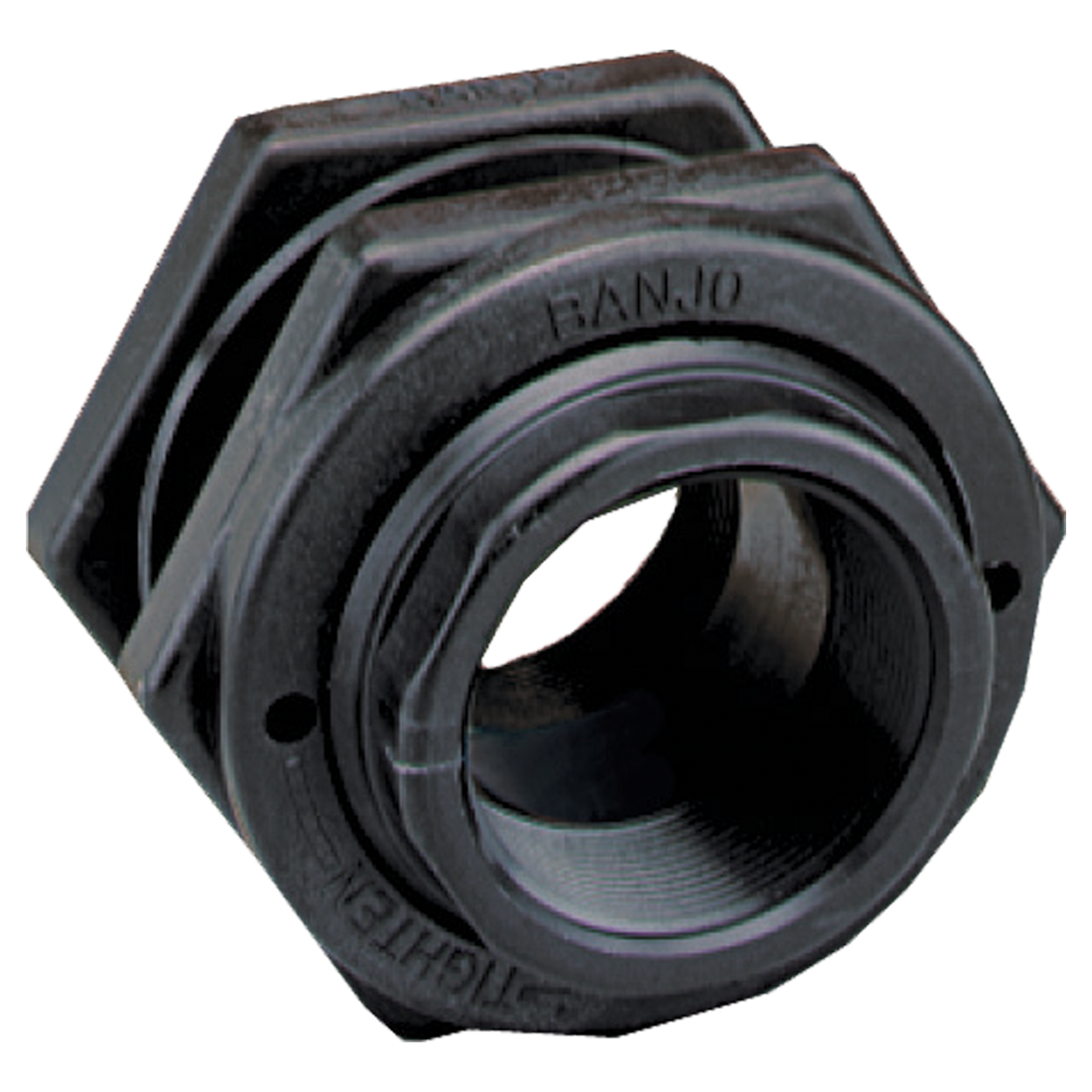 TF075 (Banjo) Fitting-Bulkhead 3/4 Poly Epdm