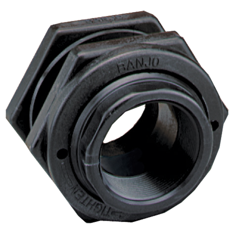 TF075 (Banjo) Fitting-Bulkhead 3/4 Poly Epdm