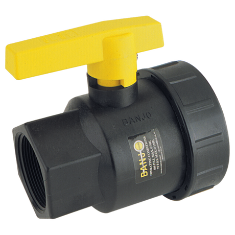 UV100FP (Banjo) Valve-Ball 1 Single Union Poly