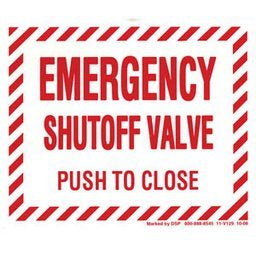 Dprint Part (V129) Emergency Shut Off Decal