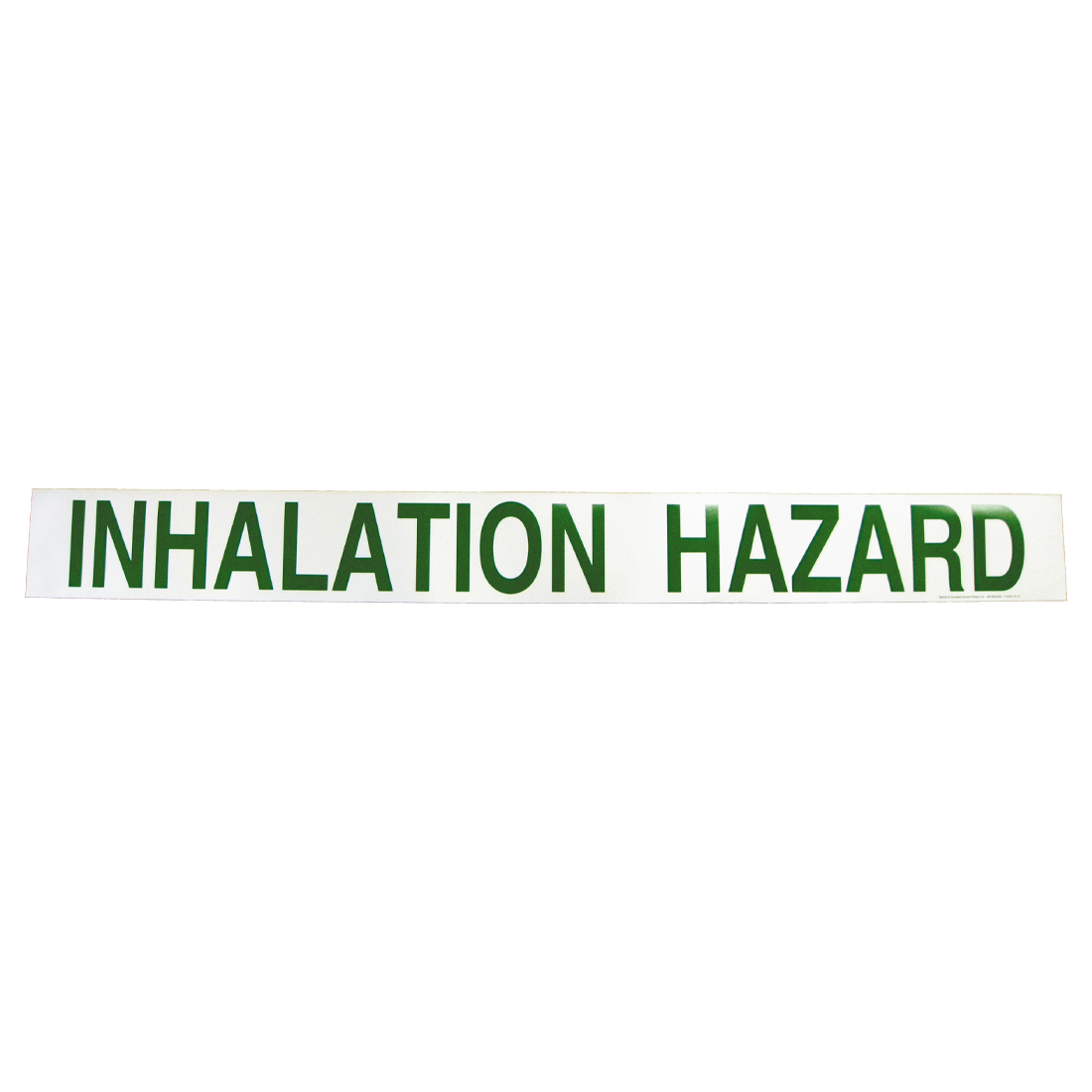 V6B6-HD (Label Solutions) Decal-Inhalation Haz 6 Ltr Grn On Wht Hd