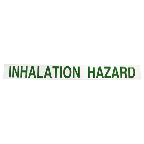 V6B6-HD (Label Solutions) Decal-Inhalation Haz 6 Ltr Grn On Wht Hd