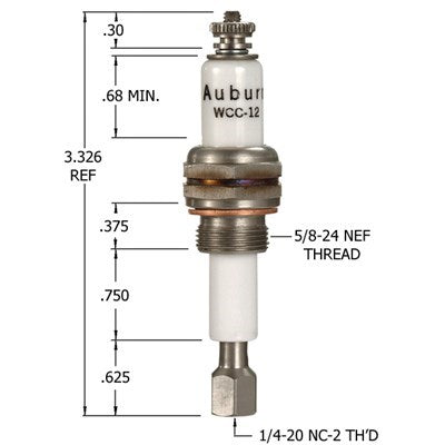 E5-WCC-12 (Auburn) | Auburn Liquid Level Plug | Level Plug