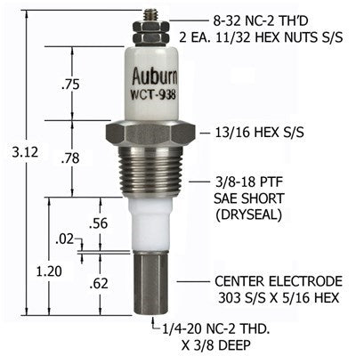 E5-WCT-938 (Auburn) | Auburn Liquid Level Plug | Level Plug