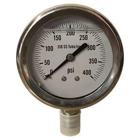 S301L-254I | Gauge-1/4Mpt Ss Btm Mt 2-1/2Liq 0-400Psi