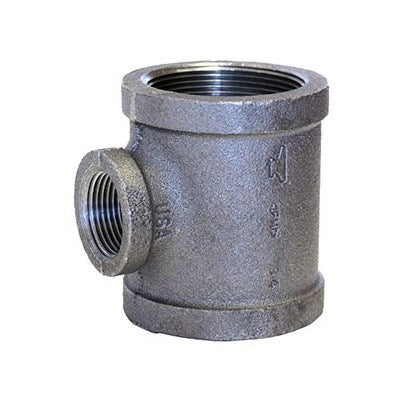 810509224 (Anvil) | GL T 2 X 2 X 1-1/4 XH | 2 x 2 x 1-1/4" Extra Heavy Malleable Iron Tee - Reducing